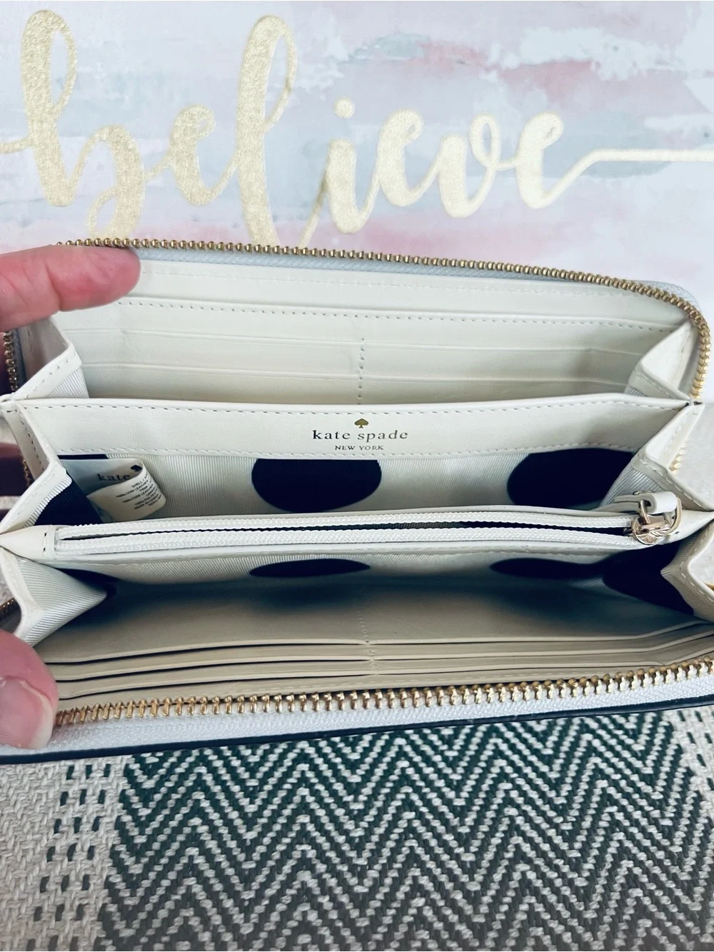 Kate Spade New York Silver Metallic Wallet